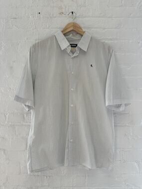 Raf Simons Polka Dot Short Sleeve Button Up Shirt